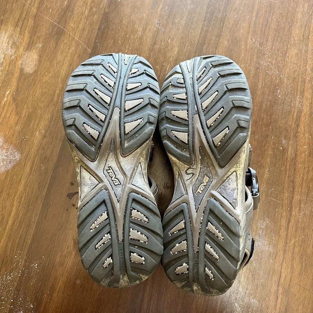 Teva Omnium 6148 Sandals Mens Size 12 Beige Closed Toe Water Hiking Outdoor